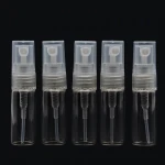 Mini 2ml pocket sized perfume spray bottles of test tube with screw top pump