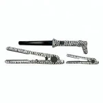 mini hair straightener &hair curler & perm machine 3in1 ceramic iron with Eur plug