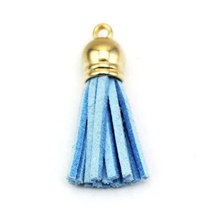 Mix Colorful Suede Tassel Top Korea Wax Leather Cord Tassels for Bracelet Keychain Garment Handbag Jewelry
