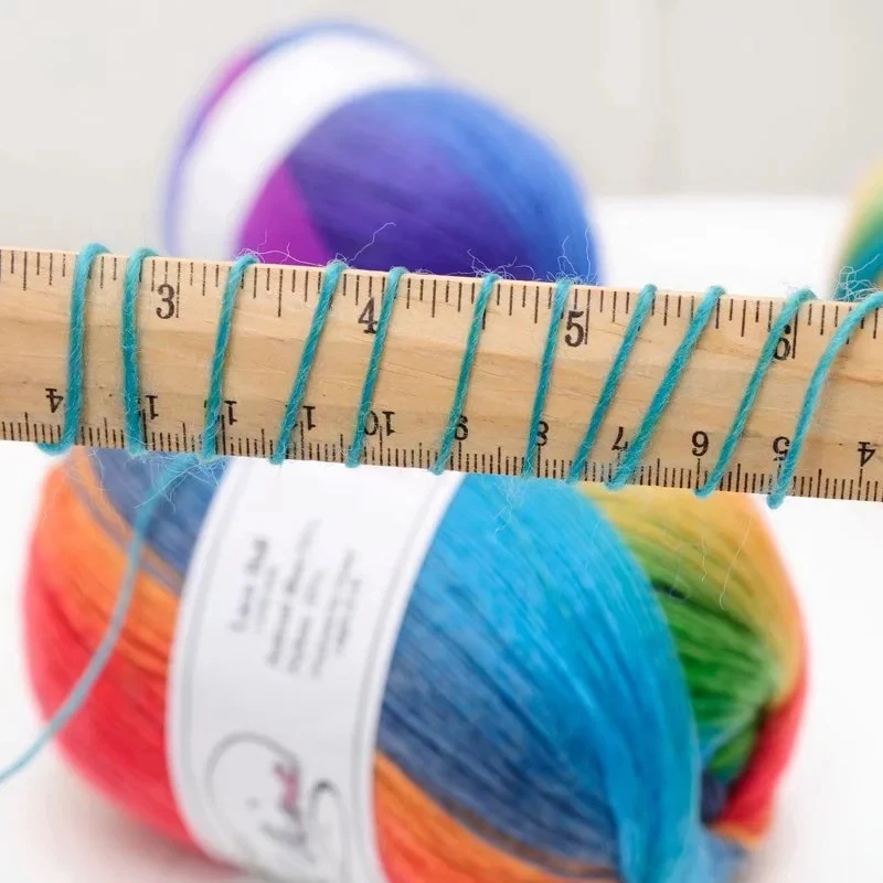 Mixed Colorful Knitting Yarn Acrylic Dyed Hand-Knitted Crochet Thread