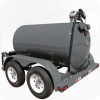 Mobile diesel fuel tank with trailer and pump