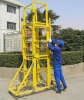mobile FRP ladder with wheels, FRP lift ladder