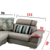 Modern Contracted Living Room Sofa Set Chinese Furniture Soft Sofa Bed Sectional Sofa Home Furniture Chinese Style Fabric Hotel