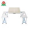 Modern design outdoor furniture camping picnic square folding dining table chair set