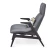 Import Modern Fabric Accent Chair Living Room Furniture Nordic Rest Waiting Chair Metal Tube Lazy Compact Recliner Lounge Chair from China