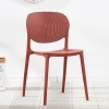 Modern French Style Comfortable Colorful Plastic Chair