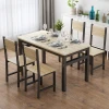 Modern simple table chair dining table rectangular table and chair combination