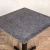 Import modern small square cast iron black steel metal base dark stone terrazzo garden outdoor table for hotel cafe from China