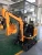 Import MONDE  mini backhoe excavator loaders buckets 20-25 With EURO V Emission Engine Minibagger 1t 2t 3t 5t from China