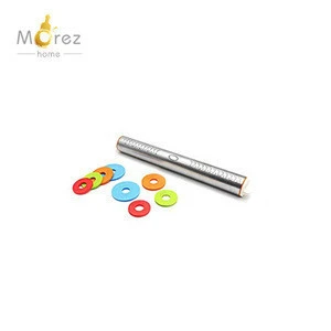 Morezhome high quality Stainless Steel Rolling Pin With 4 Adjustable Rings for Pasta, Cookie Dough, Pastry, Bakery, Pizza