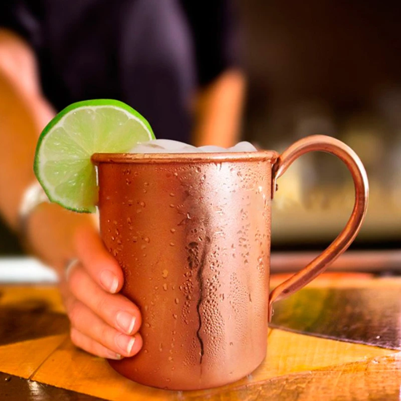 Moscow Mule Copper Mug by Solid Copper - Authentic Moscow Mule Mugs Unlined 16 oz