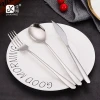 Most Popular Korean Knife And Fork Spoon Dinner Set Flatware Set Stainless Steel Cutlery