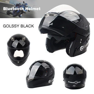Motorcycle helmets other motorcycle accessories built in intercom for 2 Riders talking FM Radio Size M&L&XL bluetooth helmet