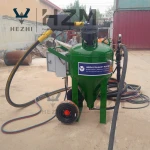 Moveable Wet Type Blast Pot Sand Blasting Tank Machine Portable Dustfree Water Shot Blaster By Manual