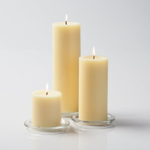 Multi-color Unscented Paraffin Wax Pillar Candle