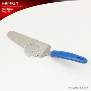 Multi functional pizza tool/pizza wheel and pizza server