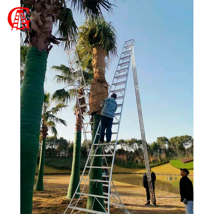 Multi purpose aluminium step orchard position ladder adjustable agricultural ladder