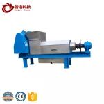 Municipal waste dewatering solid liquid separator