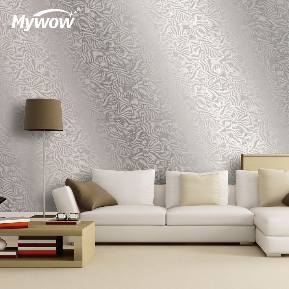 Mywow PVC Wall Paper 3D Luxury PVC Metallic Wallpapers/Wall Coating