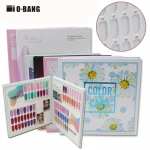 Nail swatches nail polish plastic color card display inlaid 60/80/120 display model nail tip box