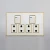 Import Naling Cheap Import Products PC Panel 8Gang Electric Wall Switch from China