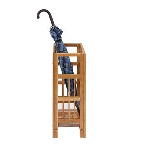 Natural bamboo holder umbrella stand rack for home office hotel