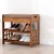 Import Natural bamboo Shoe Rack Wooden Shoe Storage Shelf  Shoe Organizer for home black color from China
