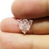 Natural handmade white crystal flower gems multi design rock quartz carved semi-precious loose gemstone for jewelry making