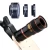 Import New Arrival 4 in 1 Wide Angle lens + Macro + Fisheye + 8X Telephoto zoom camera phone Lenses from China