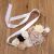 Import New Arrival High End Custom Beaded Lace Women Wedding Bridal Belt Elastic Rose Flower Sash from China