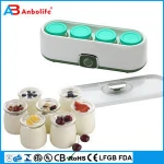 new arrival industrial 4 glass jar yogurt maker electric mini plastic yogurt maker