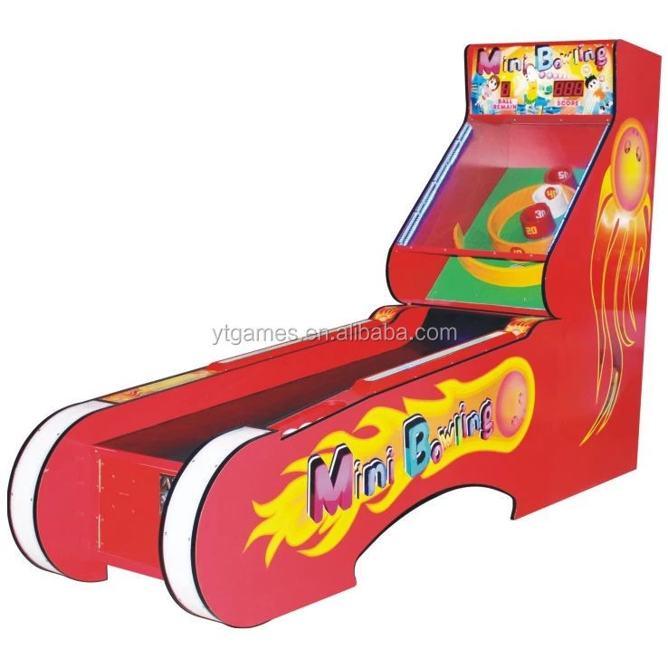 New arrival kids coin operated bowling game machine alley bowlers for sale