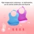 Import New Borner Baby Products Silicon Bibs Waterproof Adiustable Baby Feeding Bibs from China