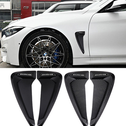 New Car Exterior Decoration Hood Stickers Universal Side Air Intake Flow Vent Cover Decorative