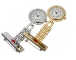 New coming nurse watch.Stainless Steel Analog Nurse Fob Silver Quartz Cross Brooch Watch