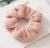 Import New design fuzzy scrunchies elastic hair bands  ponytail holder 2021 cotton scrunchies  girls hairbands woman hair ties from China