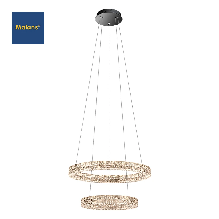 New Design Indoor Decoration For Dining Room Living Room Acrylic Ring LED Pendant Light