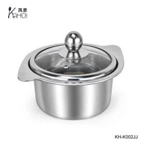 New-designed stainless steel soup pot mini hotpot with handle for kitchen