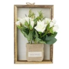 New designed wedding flowers decorative flower wall hanging frame artificial flowers for wedding and home decoration