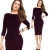 Import New Fashion O-Neck Knee-Length Stretch Sheath Bodycon Tunic Elegant Formal Business Party Women Work Wear Office Pencil Dress from China