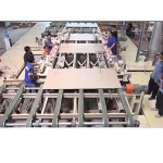 New gypsum plasterboard making machine