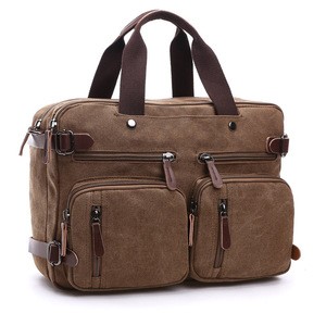 New Large Size Multifunctional Casual Canvas Bag Business Briefcase Men&#39;s Tote Messenger Bag Male Handbags Travel bags