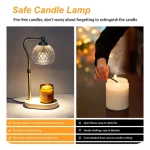 New led Wholesale Home Decor Wood Base Electric Table Night Light Candle Warmer for Scented Candles Lamp