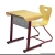 Import New model school set plywood engineering table chair set from China