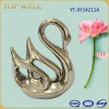 new products gold color ceramic swan for home decoration