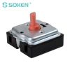new SOKEN home appliance 4 speed foot massager rotary encoder switch 3(1)A 250VAC T85 RT543-2