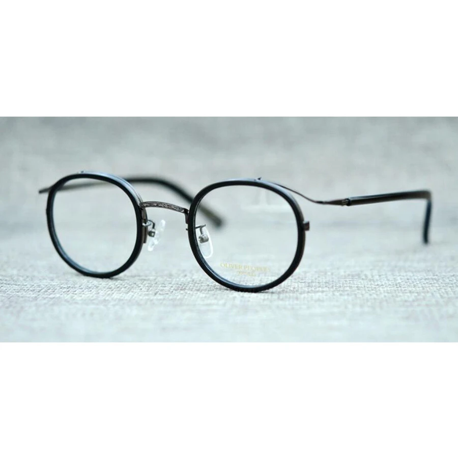New Style Fashion Spectacle Eyeglasses Acetate Metal Design Optics Eyewear