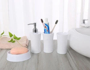 New Style Guesthouse Sanitary Bath Bathroom Set White Color