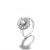 Import New White Gold Plated 925 Silver Ring Jewelry Ring 925 Sterling Silver from China