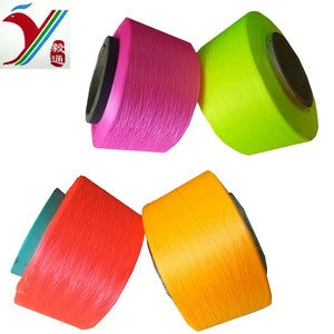 Nice colorful fluorescent fdy pp yarn made in 100% polypropylene in low price from YITONG manufacturer